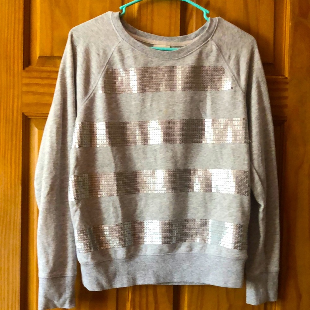 Grey stripped sweater